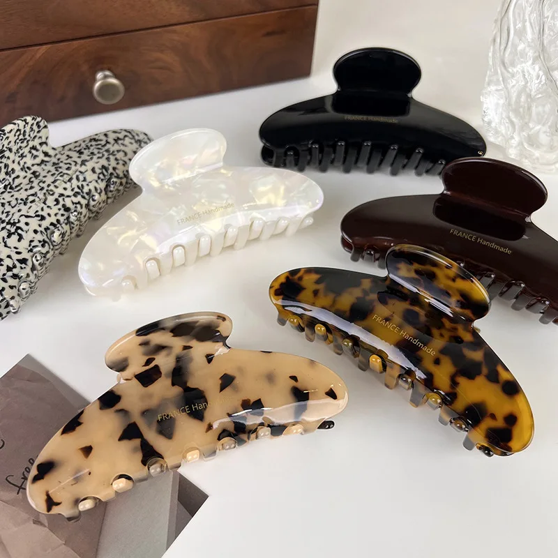 Minimalist Commuter Hair Clip - Versatile Acetate Shark Clip for Women Elegant 2026 New Style Back-of-Head Hair Clip