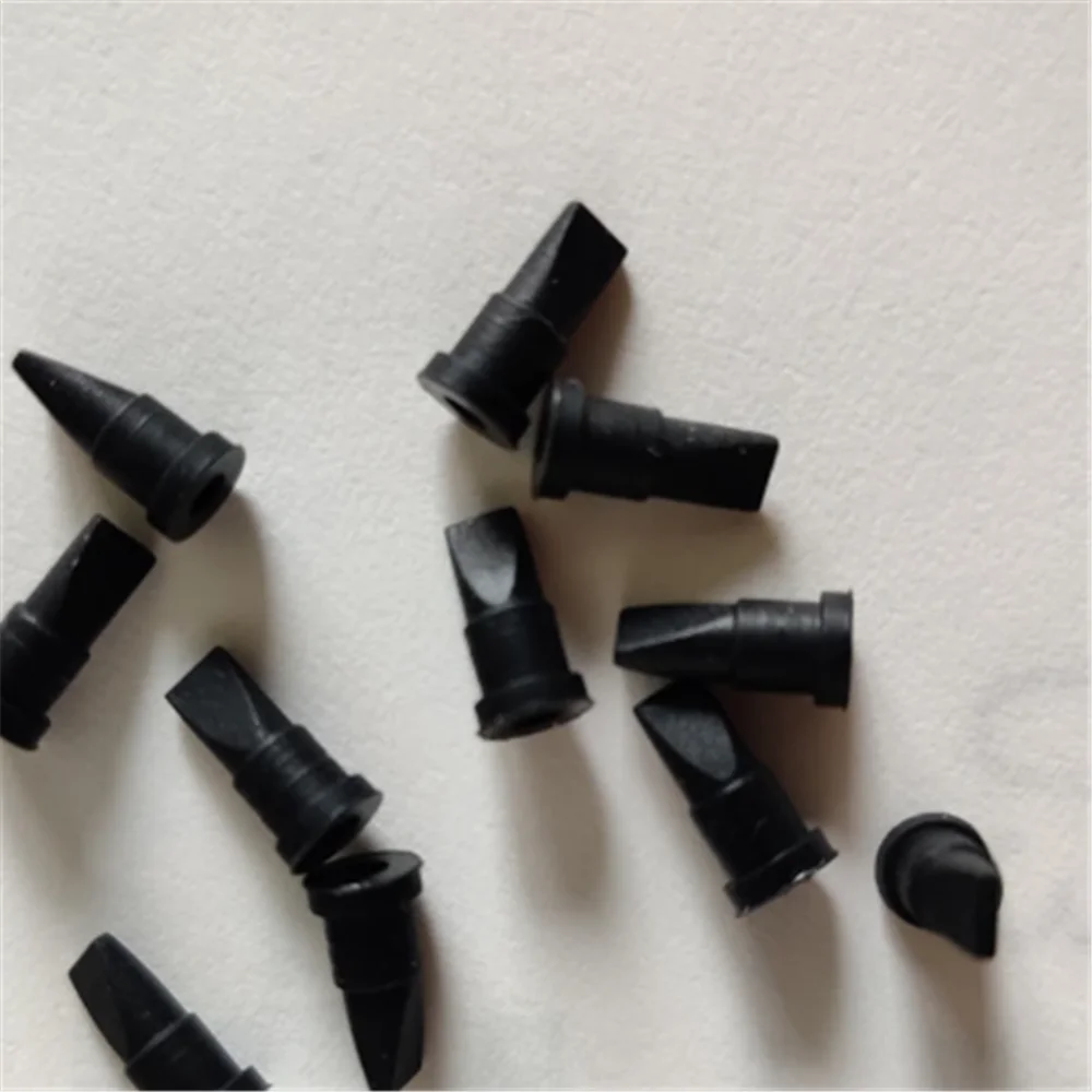 Mini black silicone duckbill valve one-way check valve 5*2.2*10MM doe de check