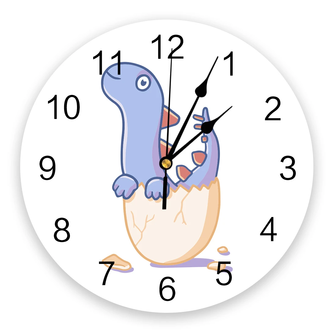 Cartoon Dinosaur Spinosaurus Broken Eggshell Wall Clock Modern Design Living Room Decoration Clock Mute Wall Watch Home Decor Wall Clocks Aliexpress