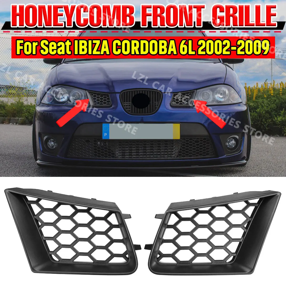 Emblema Parrilla Seat Ibiza 2000 01 02 03 04 05 06 07 2008