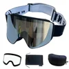 UV400 Magnetic Ski Goggles Double Layer Polarized Lens Skiing Anti-fog Snowboard Goggles for Men Women Ski Glasses Eyewear Set 1