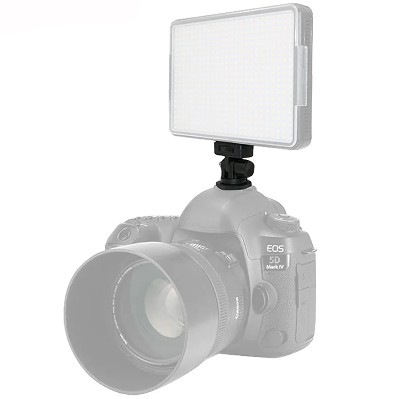 Plastic Hot Cold Shoe Base Mount Adjustable Lockable 1/4 Screw Adapter for DLSR Camera Cage Rig Monitor Flash Fill Light Bracket