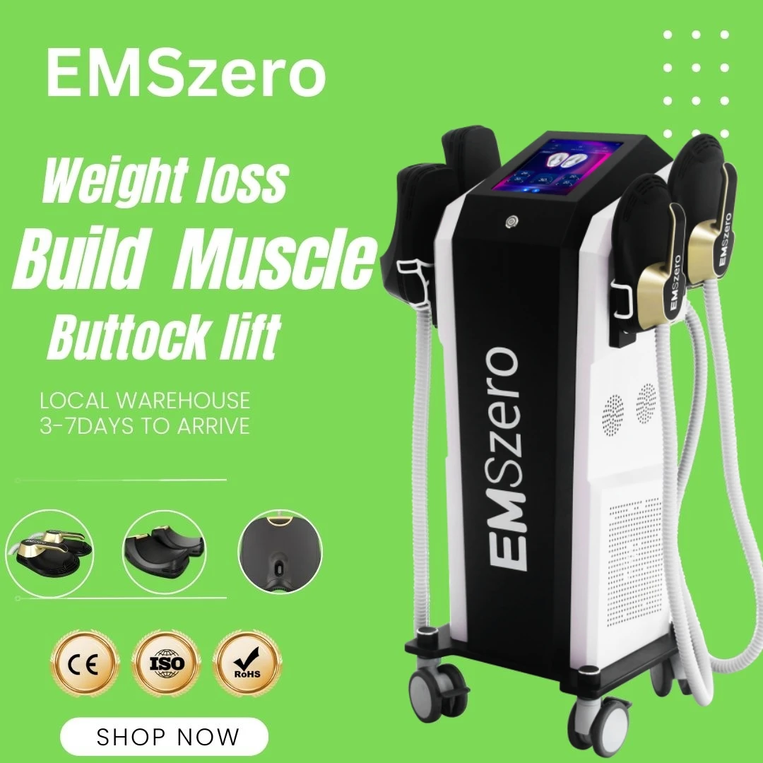EMSzero NEO RF Machine 2024 Profesional EMS Body Sculpting Muscle Stimulation Fat Removal 4 RF Handle EMSSLIM HIEMT PRO
