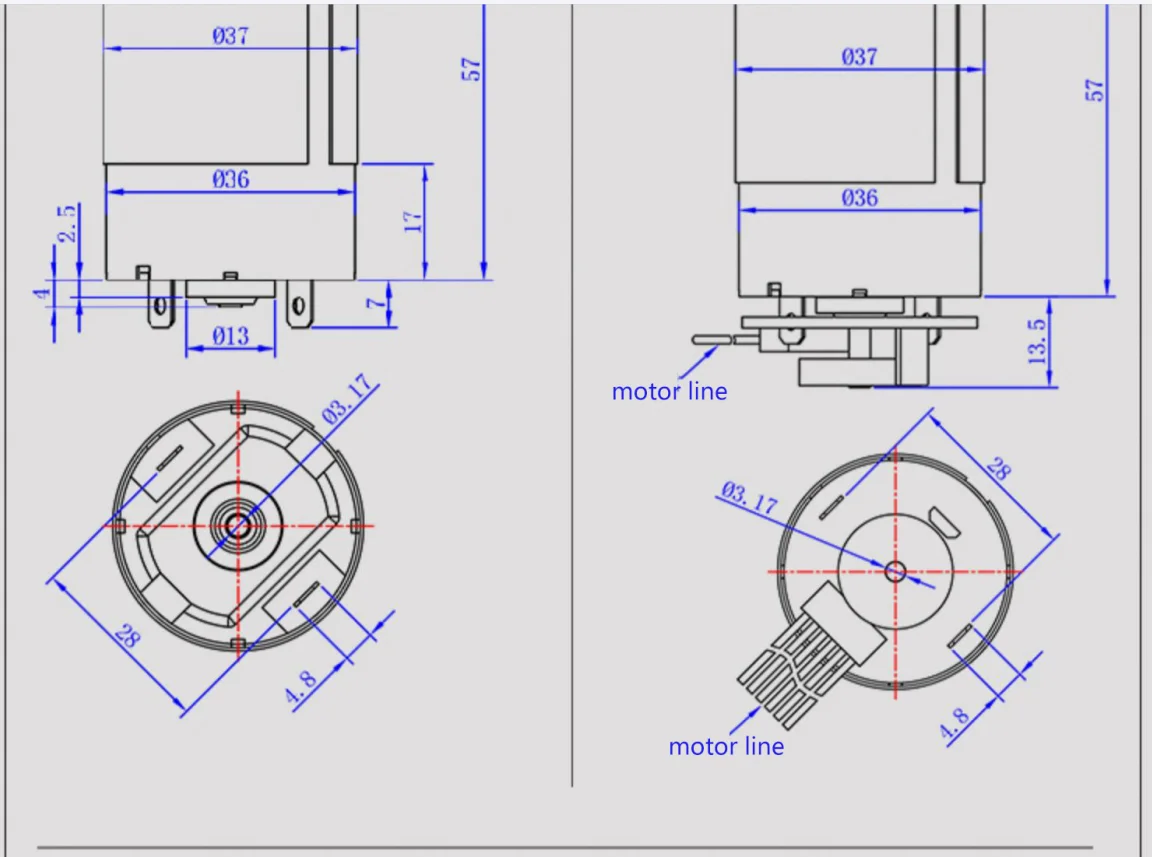 S7a22e786a1a247c8ae0ac36d9f49030ai 12v 24v 100kg. Cm duży moment obrotowy planetarny DC redukcji silnik z enkoderem M8 śruba gwintowana pręt