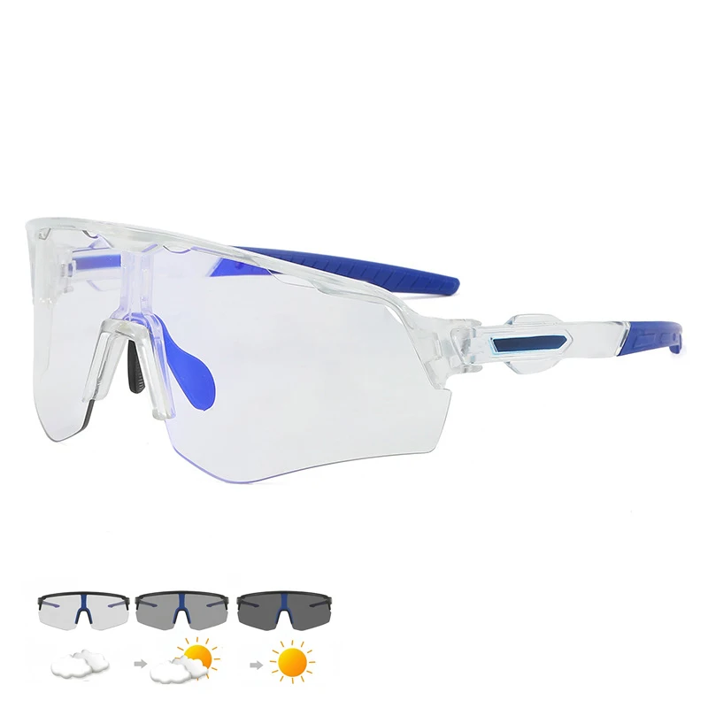 SEAMETAL Photochromic Sunglasses Anti-Glare Polarized Sun Glasses Anti-UV Eyeglasses Day/Night Driving Goggles Non-Slip Nose Pad
