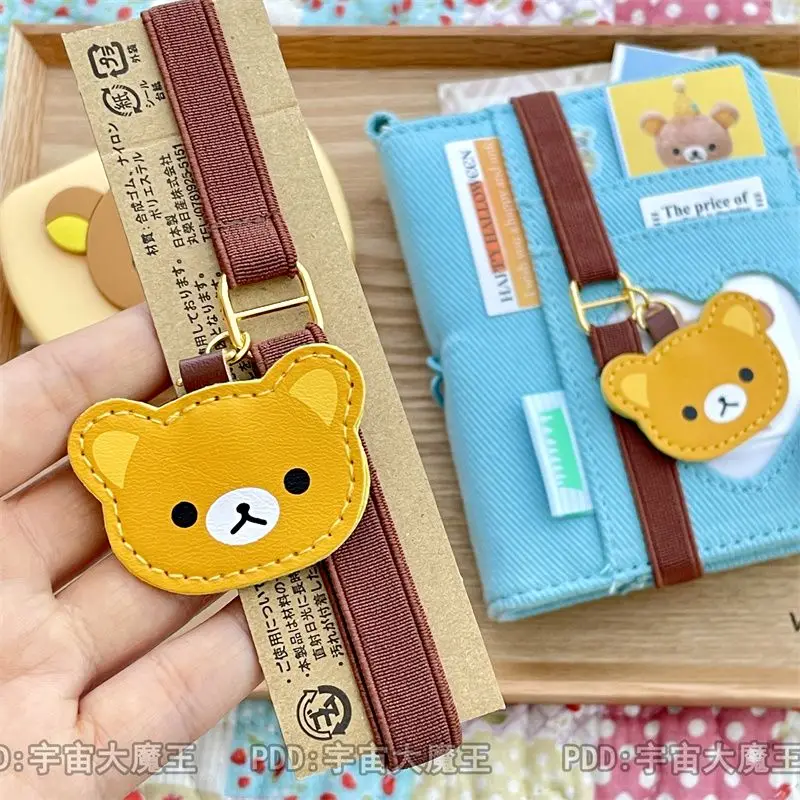 Rilakkuma Notebook Strap Bookmark Relaxbear Diary Decoration Good Look Creative Gift Elastic Bandage Ins New Popular Friend Gift