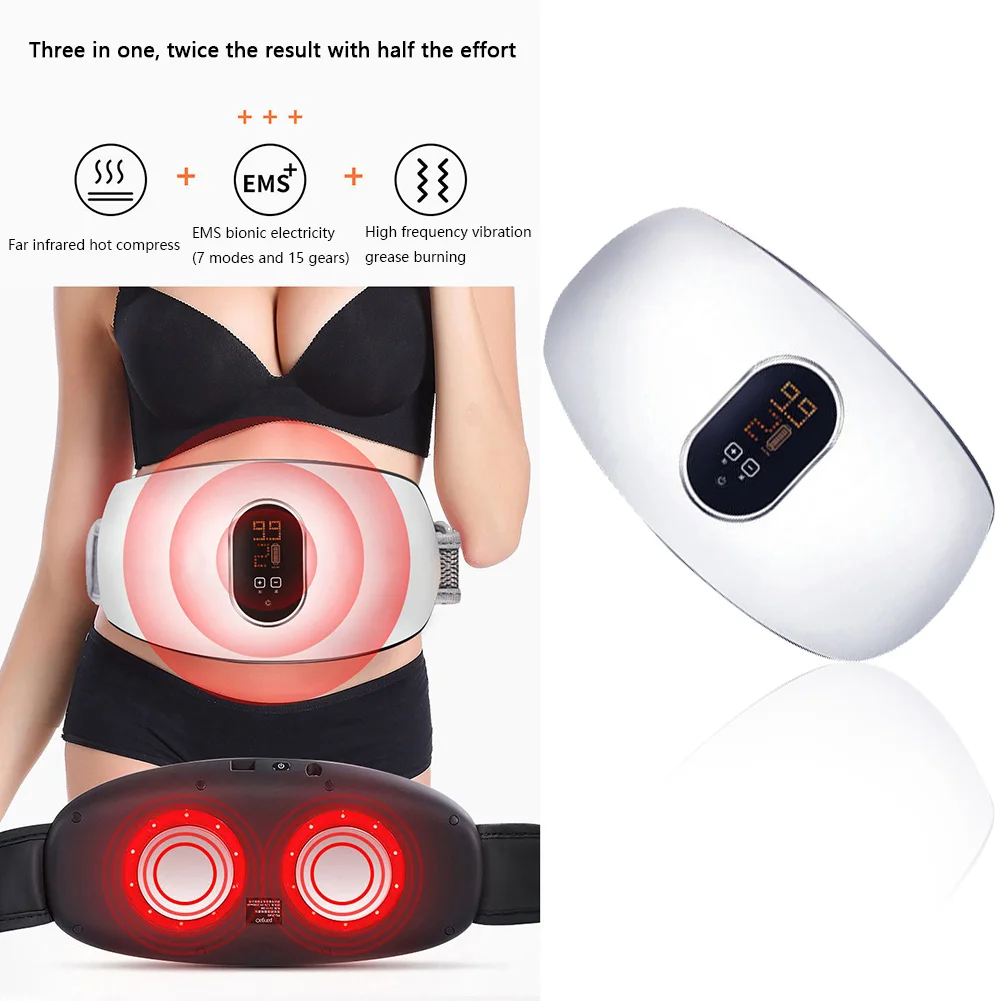 Pro Body Slimming Massager Electric Slimming Belt Fat Burning Abdominal Massage Beauty Health Massager Machine