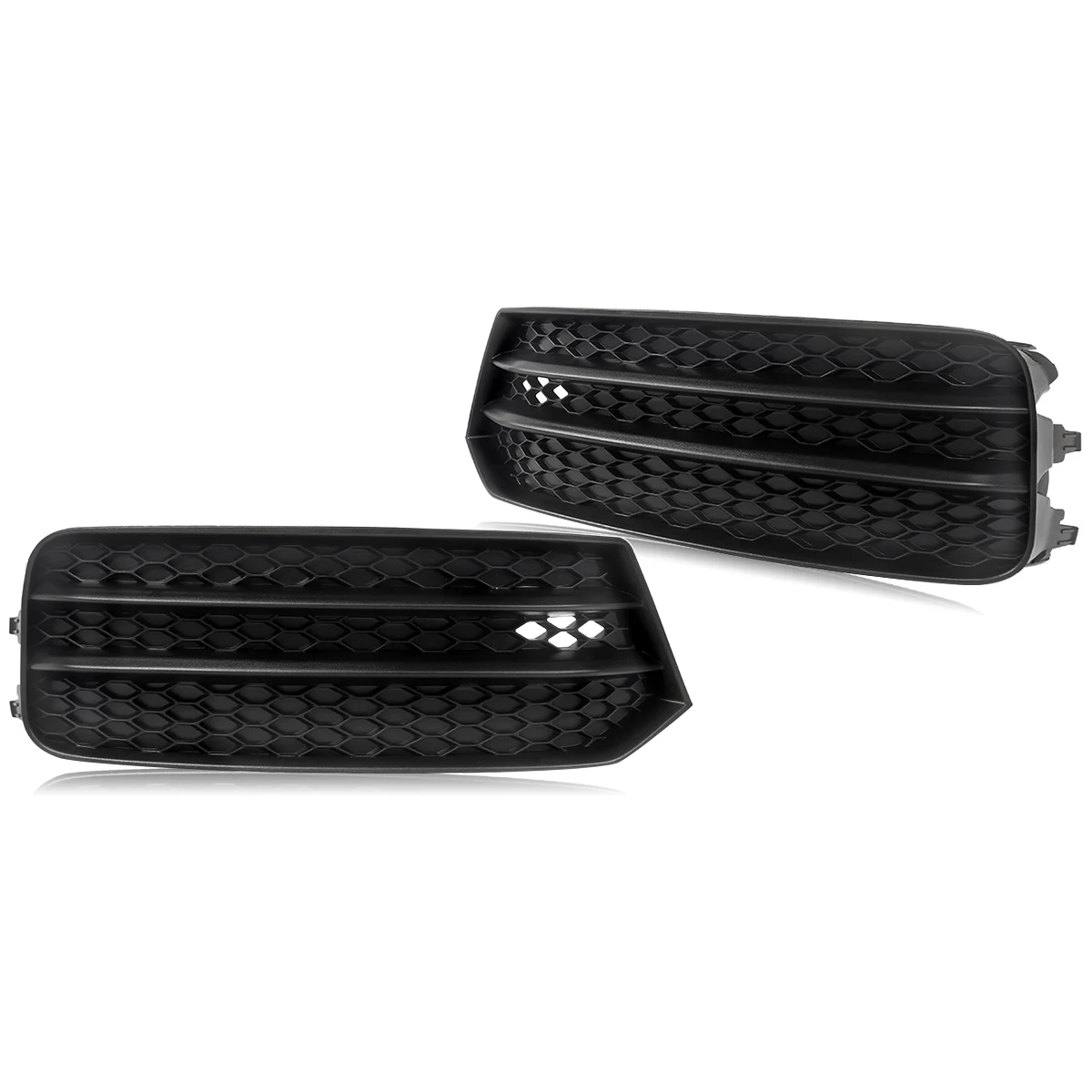 2x Front Bumper Honeycomb Fog Light Cover Grill Grille Fits Audi A1 8X 2015-2018