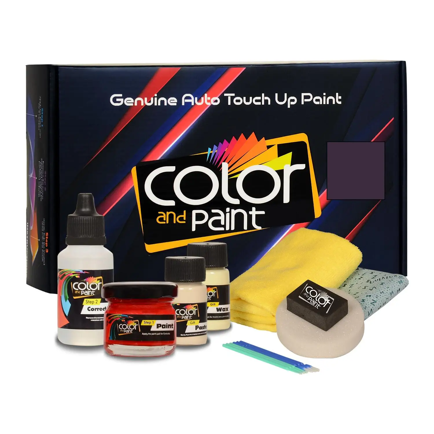 

Color and Paint compatible with Rolls Royce Automotive Touch Up Paint - PURPLE VELVET 2 MET - P01 - Basic care