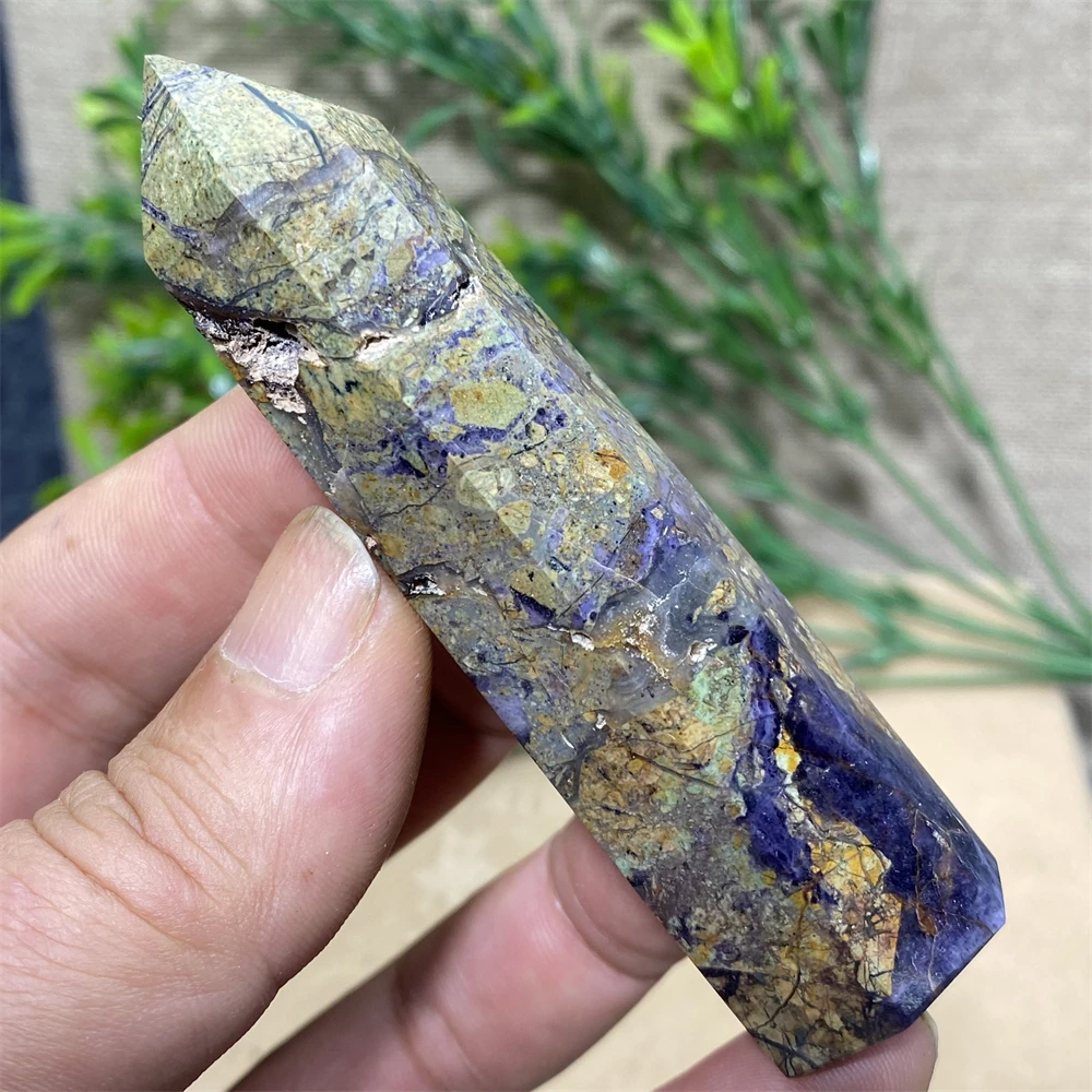 Sugilite Symbiont Natural Stone And Minerals Purple Tower Crystal Wand Healing Living Room Decoration Indie Home Decor Aquarium 2