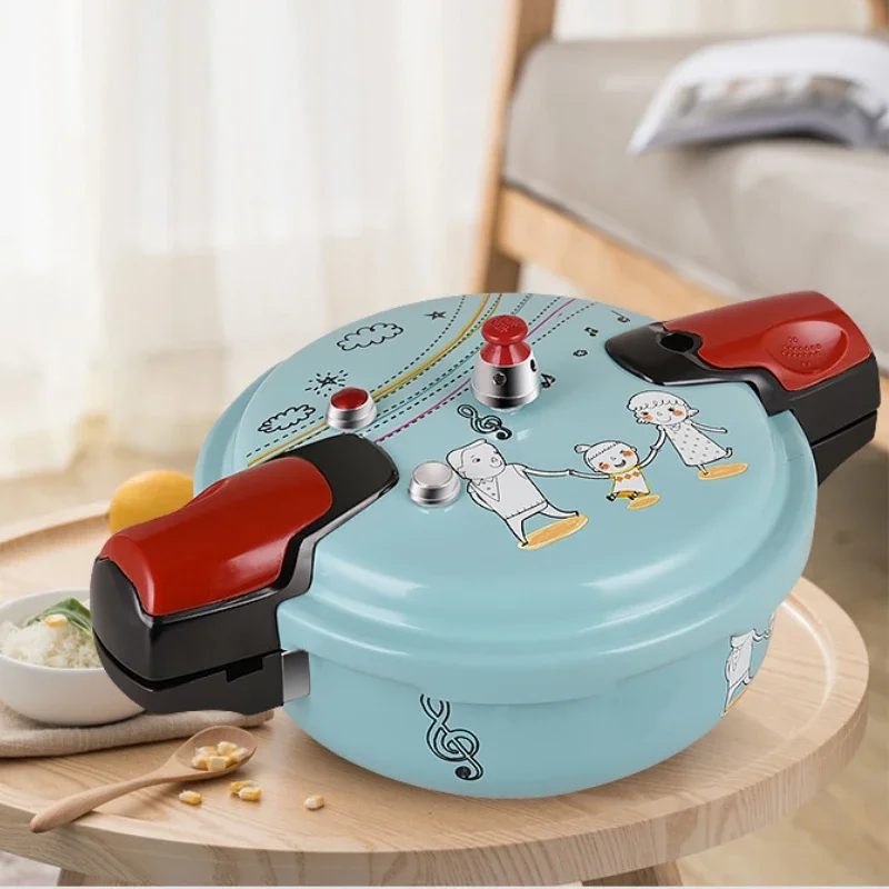 

Mini Gas Induction Cooker 1-4 People Universal Micro Pressure Cooker Explosion-Proof Pressure Cooker Cartoon Design Household