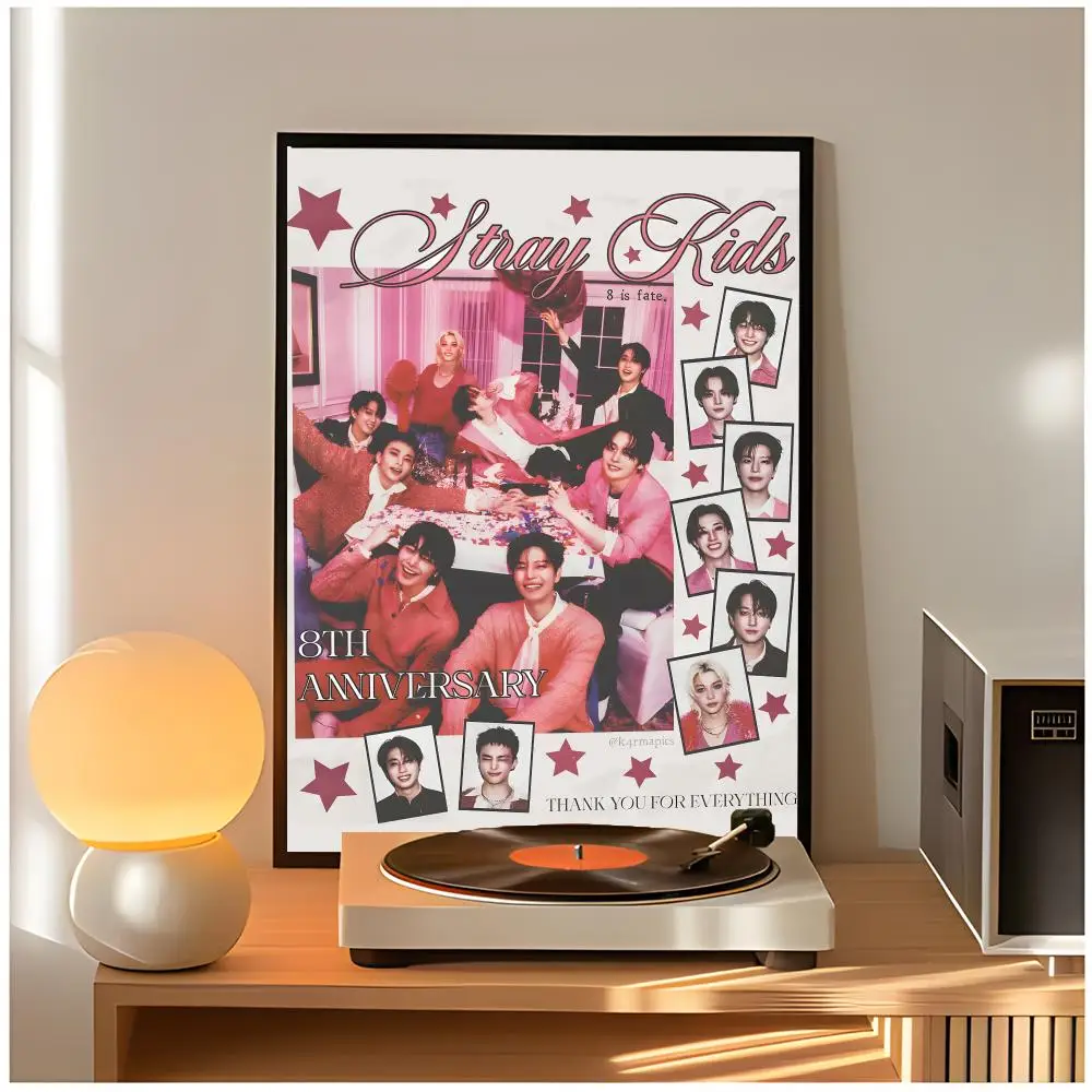 Stray Kids K-Pop Poster - Classic Wall Art Home Decor, Peel and Stick, Unframed