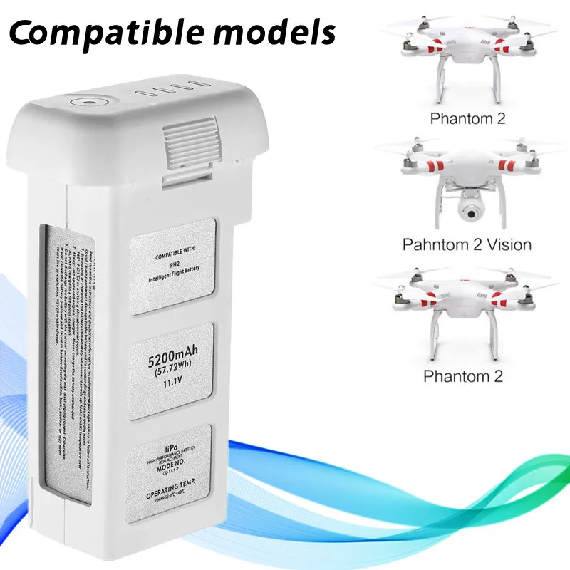 

1 pces . phantom 2.11.1v 5200mah 10c lipo inteligente flug batterie ersatz kompatibel mit . phantom 2, fantasma 2 visão