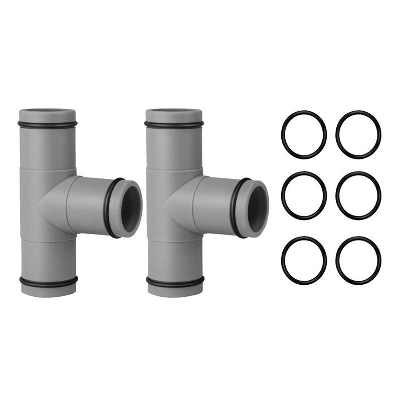 

2Piece T Joint For Water Hose 1.25In Hose Replacement Adapter Swimming Pool Straight Joint Replacement Parts For INTEX