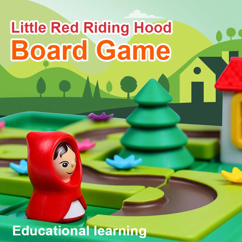 Children Educational Toy Little Girl and Wolf IQ Puzzle Toys Board Games Montessori Learning Logical Thinking Early Education 2