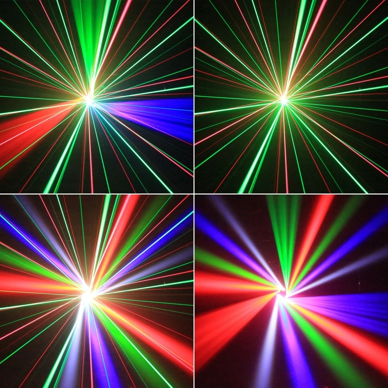 LED Moving Head 80W RGBW 4in1 Mini Six Arm Beam Strobe Light Yellow Flash Dj Bar