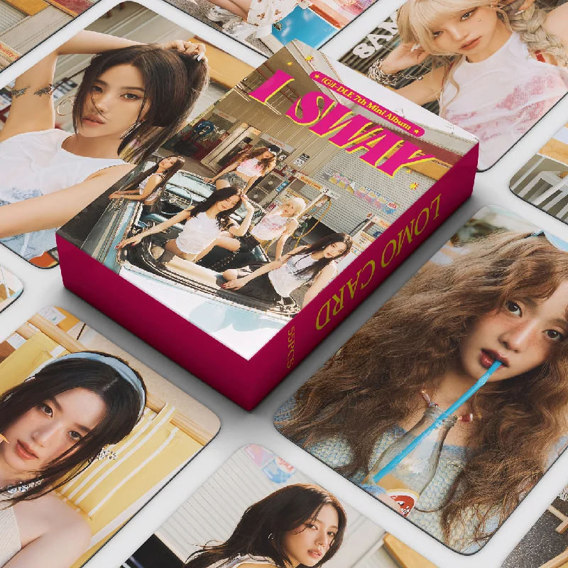 Kpop Idol (G)I-DLE New Album I SWAY Lomo Cards Photocards GIDLE MiYeon Minnie YuQi ShuHua HD Printed Postcards Fans Gift 55Pcs/Set