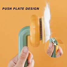 Pumpkin Brush for Dogs Cats Puppy Rabbit Self Cleaning Slicker Brush Grooming  Removes Loose Underlayers and Tangled Shed Hair