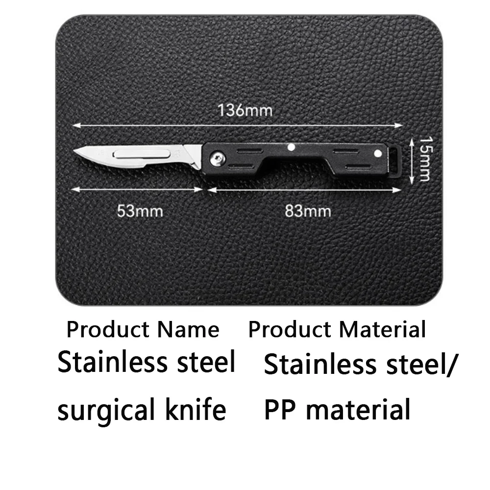 Mini Performance Folding Machinery Cost Scalpel Medical Folding Knife EDC Outdoor Unpacking Pocket Knife 4