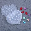 1pcs/Lot Japanese Soft Silicone Nail Peach Heart Bow Mold 3D Carved Cartoon Template Nails Accesories For Salon DIY 3