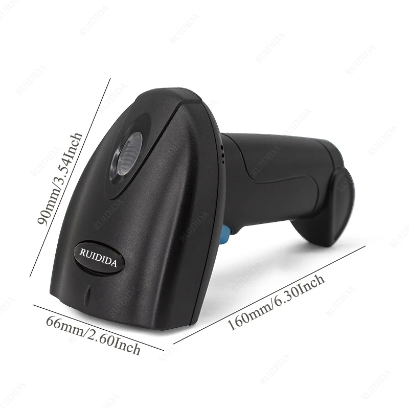 2D Wired Scanner or Wireless Barcode Scanner or Bluetooth Reader Wireless 2D Handheld Barcode Reader QR Code PDF417 barcode scanner
