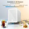 Mini Fridge with Dimmable LED Mirror 4 Liter Easy-Take Skincare Fridge Small Refrigerating Makeup for Bedroom Car Portable 2
