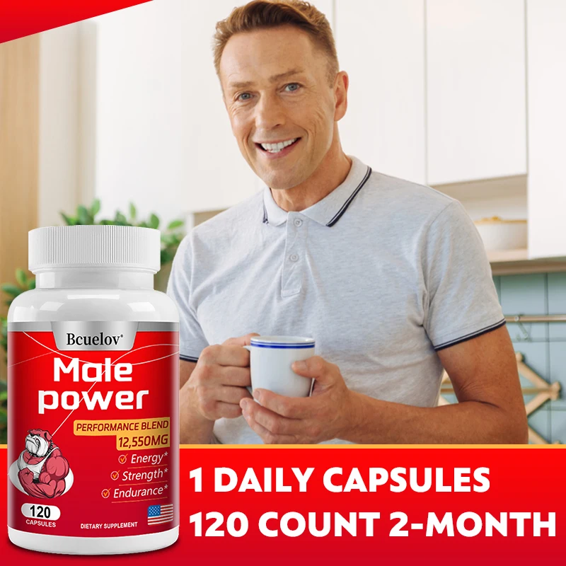 Men's Energy Supplement-Athletic Strength and Energy Levels, Muscle Mass, Non-GMO and Gluten-Free