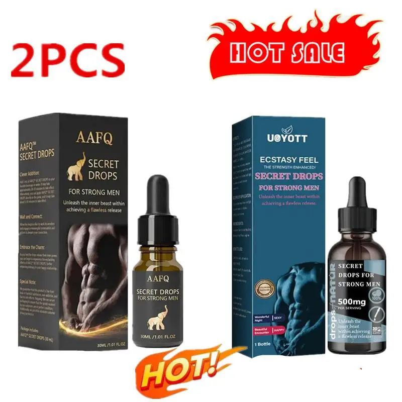 

2pcs/set 30ml+30ml Secret Drops For Strong Powerful Men Secret Happy Drops Enhancing Sensitivity Release Stress And Anxiety