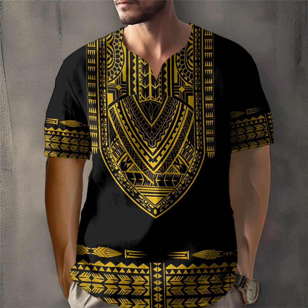 Dashiki Shirt Pattern Dashiki T-Shirt For Men 3d Print Ethnic - Main Image