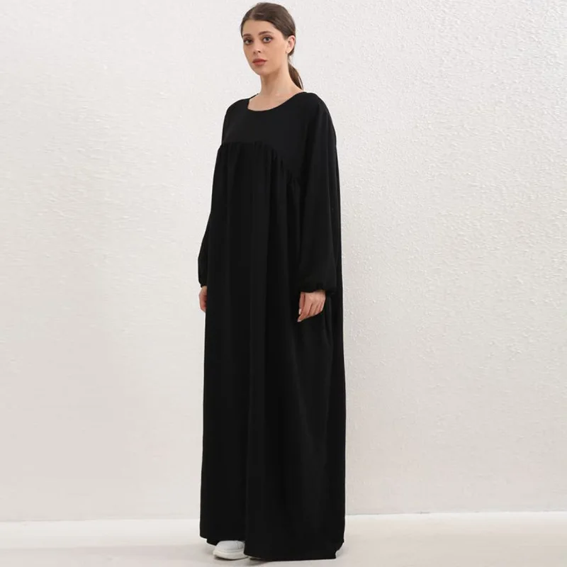 

2024 New Islam Abaya Dress Loose Art Commuter Abayas for Women Casual Women's Dress for Europe and Dubai America