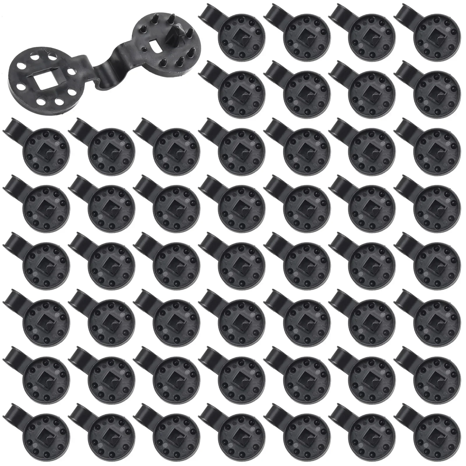 50pcs -Sun Shade Net Cloth Plastic Clip Sturdy Heavy Duty Lock Grip Fix Clamp Net/ Hook Holder Breeding Greenhouse Accessories