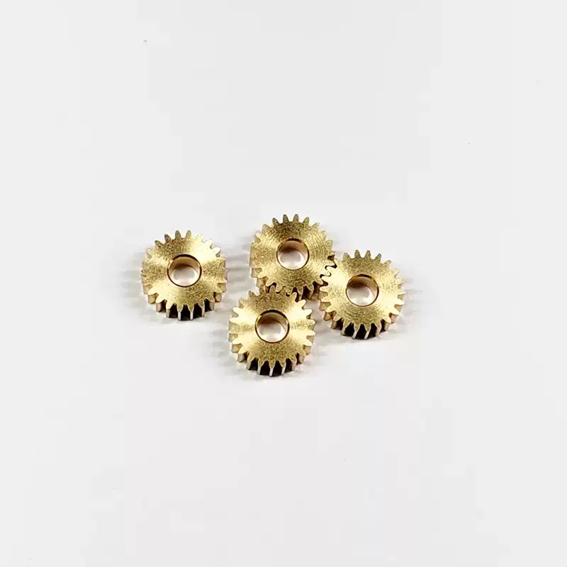 0.35 모듈 22개 톱니 구멍 3mm 두께 3mm 황동 원통형 기어 소형 모듈 금속 스퍼 기어