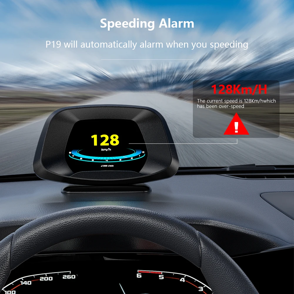 GEYIREN P19  º ǻ OBD2 GPS HUD  ӵ  Ÿ   Һ ڵ   ÷