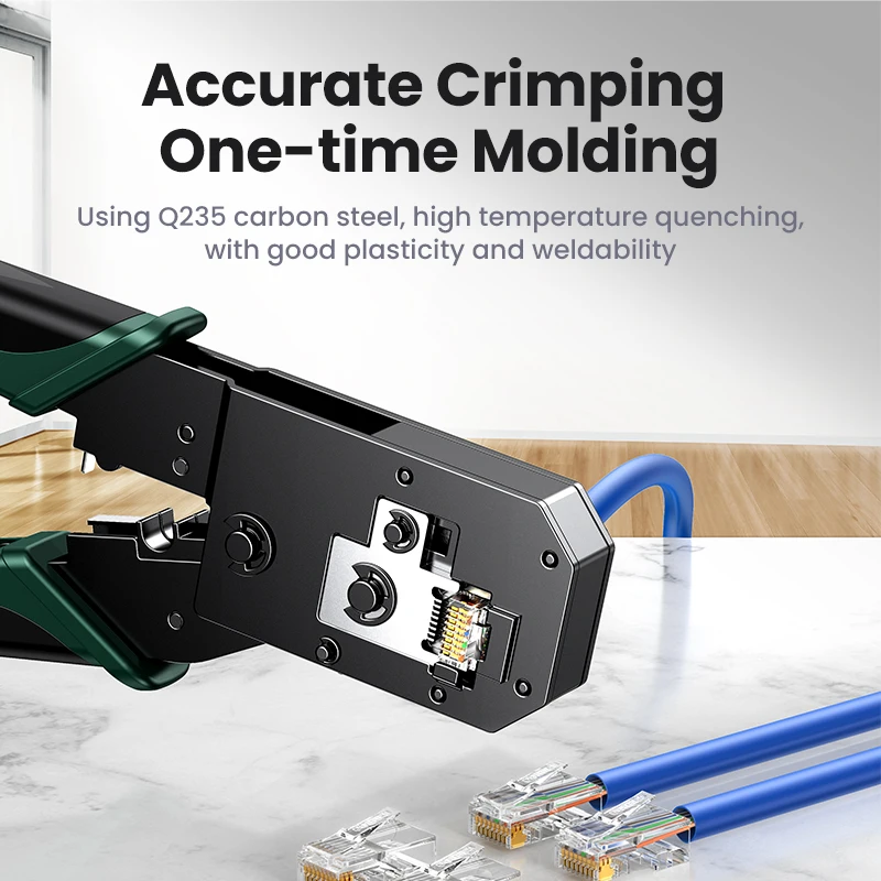 UGREEN 이더넷 랜 케이블용 압착 플라이어, 네트워크 커터 스트리퍼 플라이어, 다기능 도구, RJ45 압착 도구, CAT6, 7/8