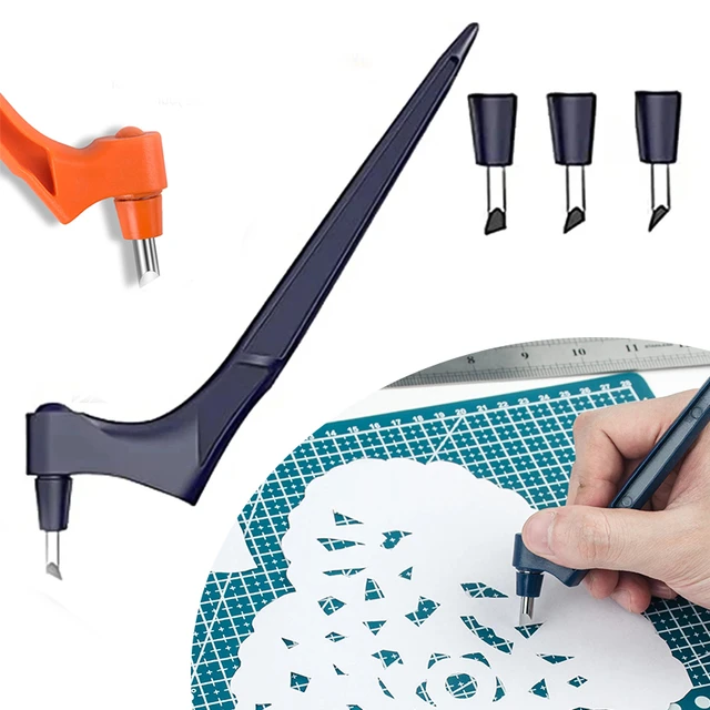 Carving Pen Innovative Convenient 360 Degree Rotatable Craft Paper  Scrapbooking Stencil Cutter Cutting Tool for Home