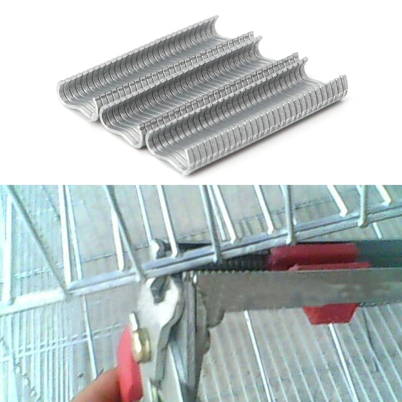 600Pcs/Set M Shape Nail Chicken Bird Rabbit Poultry Cage Installed Assembling Tool