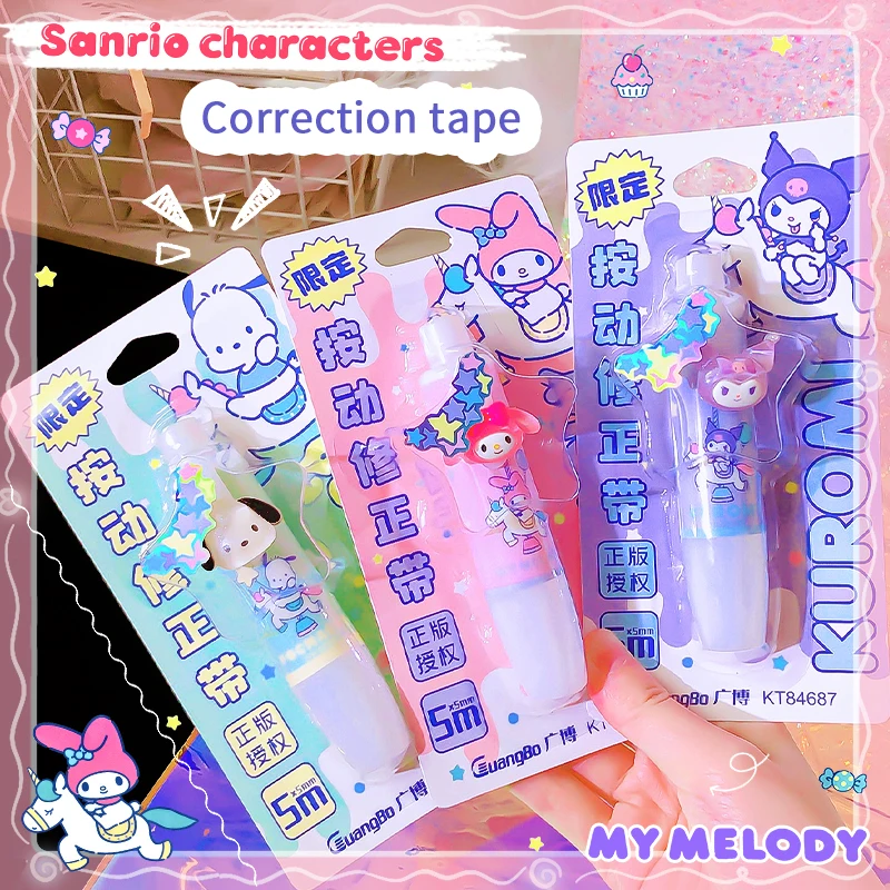 Sanrio Kuromi Cinnamoroll Correction Tape Back to School Supplies