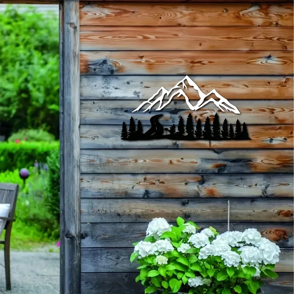 

Iron Crafts Mountain And Forest Metal Wall Art, Hill And Trees Metal Home Decoration, Iron Art Silhouette Metal Wall Hanging