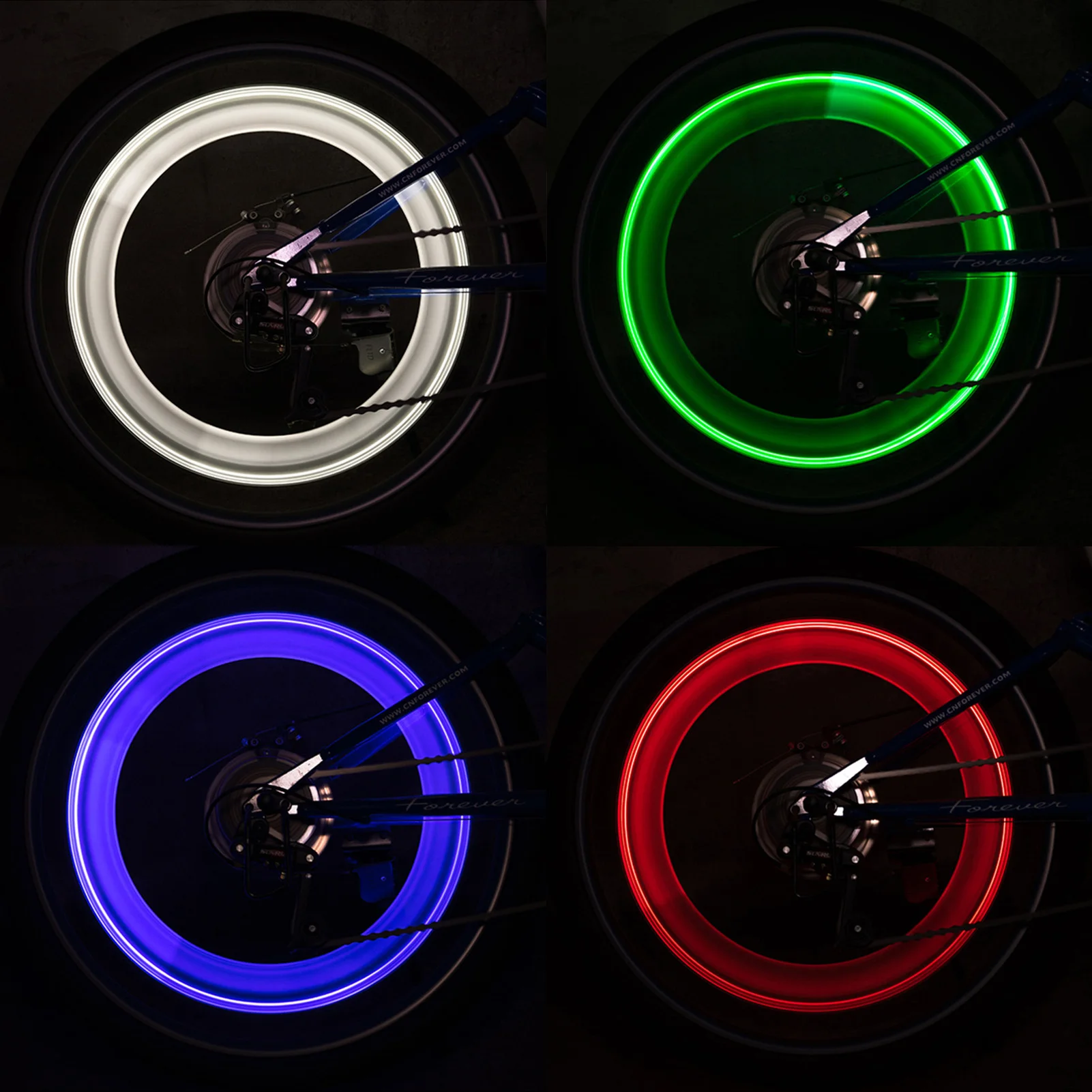 Bouchons lumineux LED pour roue de vélo, lampes flash, lumière de assujetau  néon, rayons de roue chauds, accessoires de vélo, VTT, moto, voiture -  AliExpress