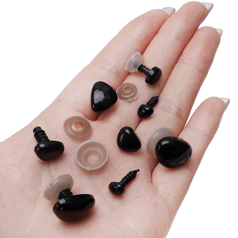 Doll Handmade Accessories doll handmade accessories Doll Eye and Nose Accessories DIY Acrylic Triangle Thread 1 Eye+1 Lea 20/30/40/50 Sets/Bag