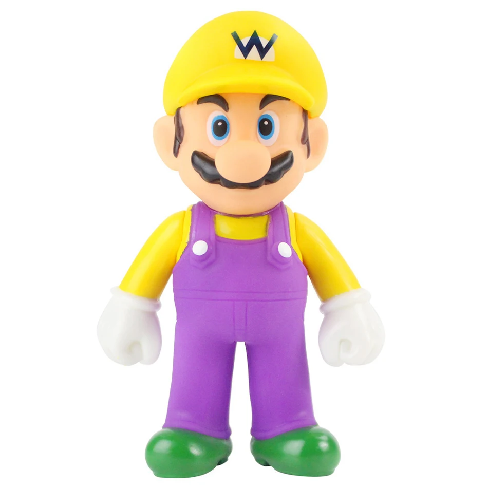 thumbnail image 1 of Juego Super Mario Bros Dibujos Animados Muñecas Modelo Figuras de Anime Luigi Yoshi Mario Modelo Coleccionable Creativo Juguetes para niños Regalo de Cumpleaños, 1 of 5
