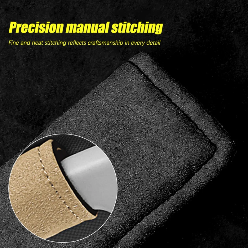 Car Armrest Cover Car Roof Armrest Soft Suede Cover Pull Handle Gloves Protective Covers Ceiling Handle Protection Auto Interior Accessories