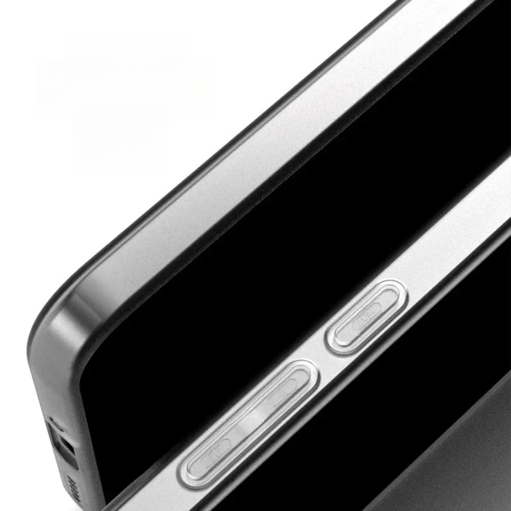 Matte Transparent Magnetic Soft Silicone Case - Ultra Thin Slim Back Protector Cover