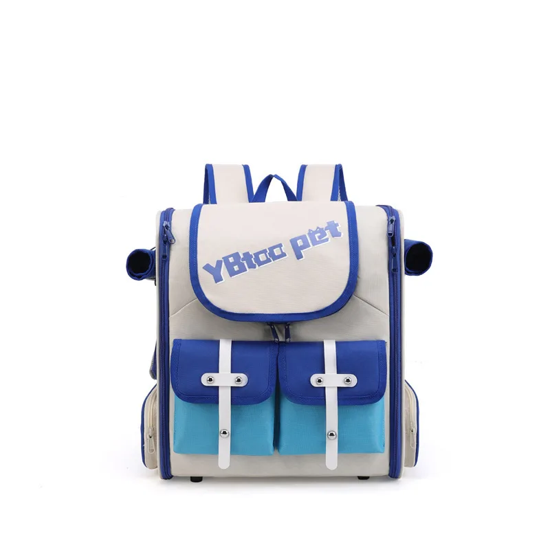 Bolsa para gatos portátil y transpirable de fábrica SOURCE, bolsa para mascotas de tela Oxford resistente a los arañazos, mochila plegable para mascotas, venta al por mayor en stock