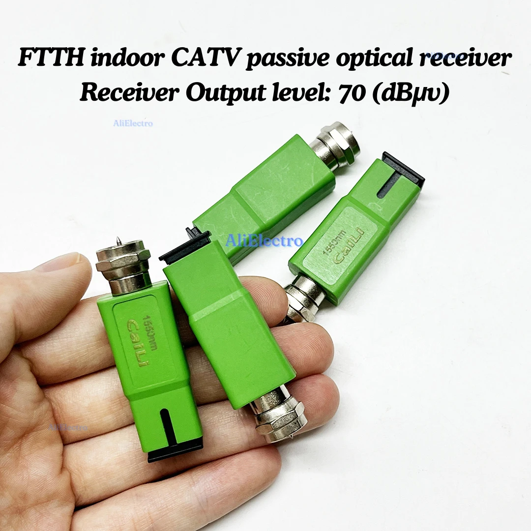 100pcs Fibre Optic to RF 1550nm Passive Optical Receiver Communication Network Optical Receiver Cable TV Transmission