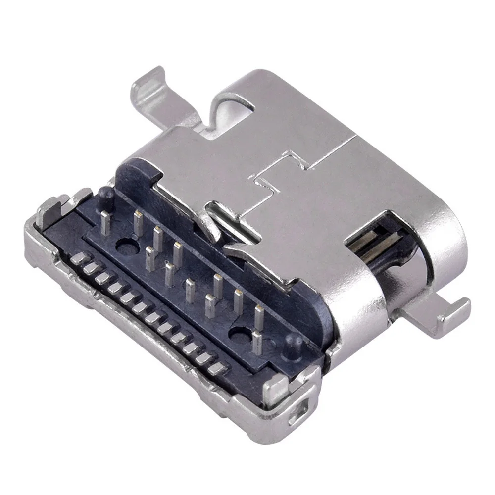 USB C타입 전원 암 리셉터클 커넥터, 고전류 충전 인터페이스 포트, USB-C 잭 도크, L:9mm, 10mm, 10 개