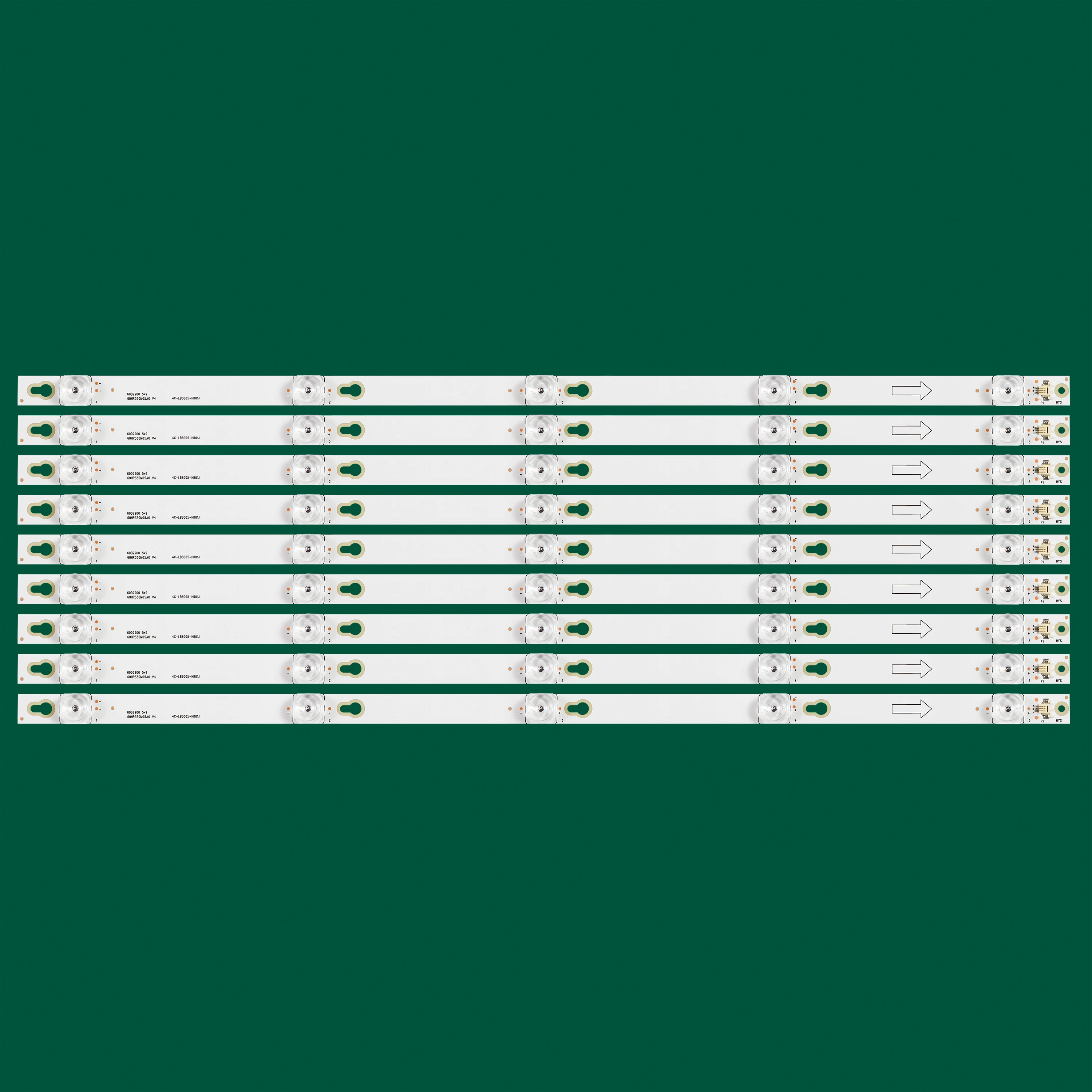 

LED bar for TCL U60V6026 60D2900 60A730U L60P2-UD 60U6700C 4C-LB6005-HR01J LVU600LG0T5 TOT_60D2900_9X5_3030C 60HR330M05A0 V4