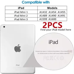 Premium 2 - Pack 9H Tempered Glass Screen Protector (iPad mini 1 2 3)