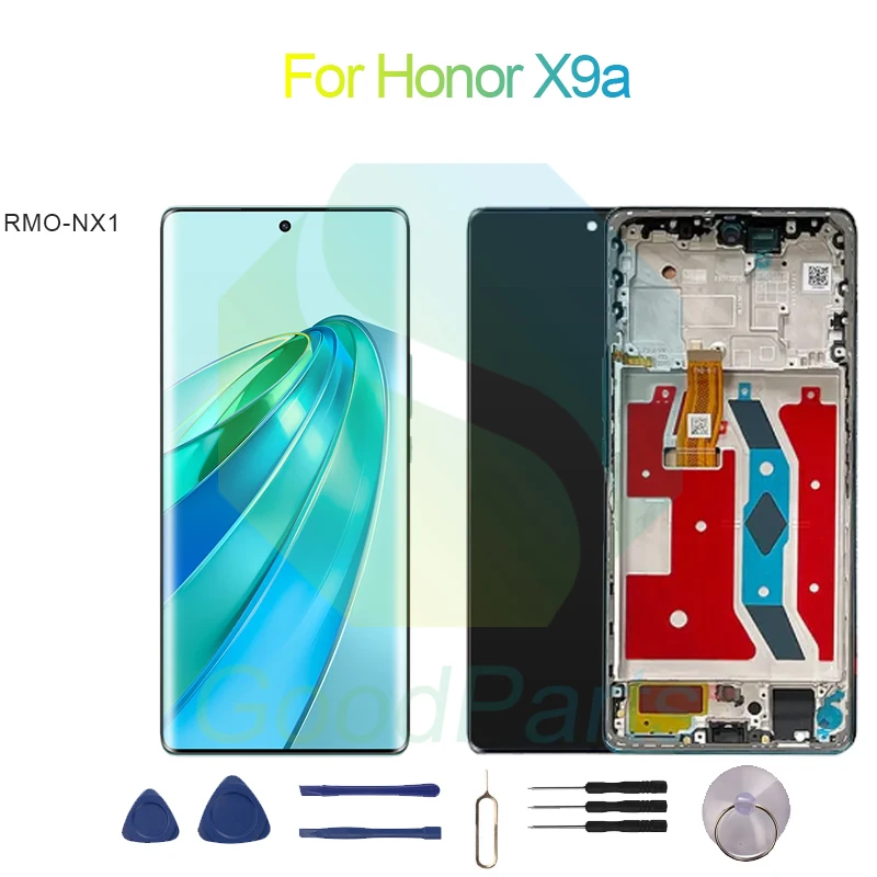 

Для Honor X9a замена экрана 2400*1080 RMO-NX1 X9a ЖК сенсорный дигитайзер