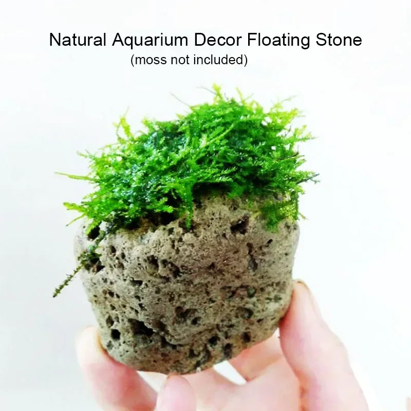 Small Size 5cm Natural Unique Shape Aquarium Fish Tank Floating Rock Stone Suspended Stone Floating Pumice Decor Rock Ornament fish tank ornaments fish tank decorations aquarium ornaments